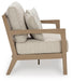 Hallow Creek Outdoor Loveseat with Cushion - US Furniture & Mattress (Waterbury,CT)*