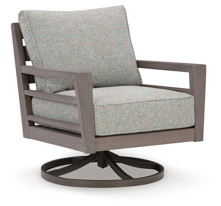 Hillside Barn Outdoor Swivel Lounge with Cushion - US Furniture & Mattress (Waterbury,CT)*