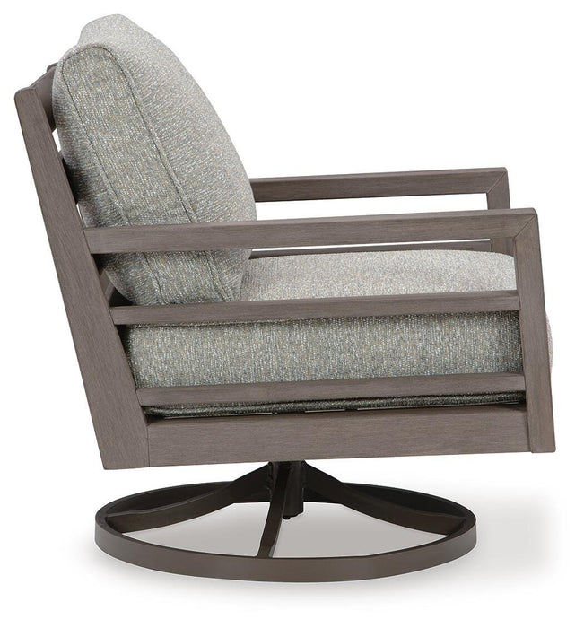 Hillside Barn Outdoor Swivel Lounge with Cushion - US Furniture & Mattress (Waterbury,CT)*