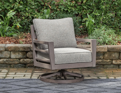 Hillside Barn Outdoor Swivel Lounge with Cushion - US Furniture & Mattress (Waterbury,CT)*