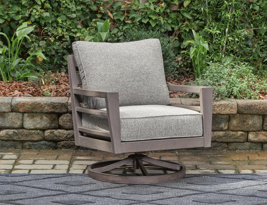 Hillside Barn Outdoor Swivel Lounge with Cushion - US Furniture & Mattress (Waterbury,CT)*