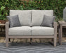 Hillside Barn Outdoor Loveseat with Cushion - US Furniture & Mattress (Waterbury,CT)*