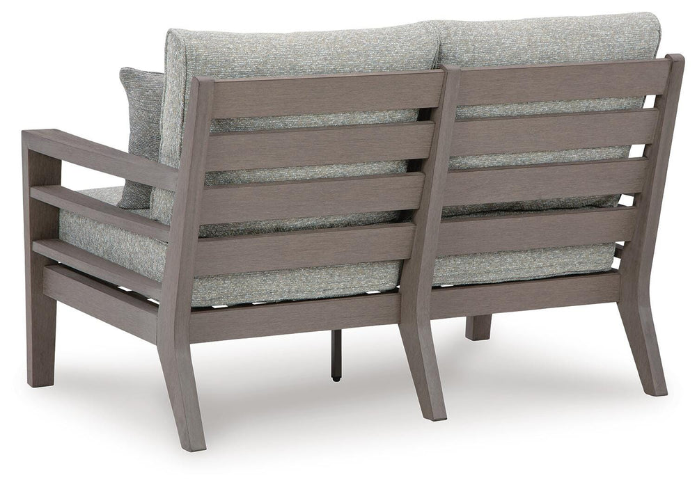 Hillside Barn Outdoor Loveseat with Cushion - US Furniture & Mattress (Waterbury,CT)*