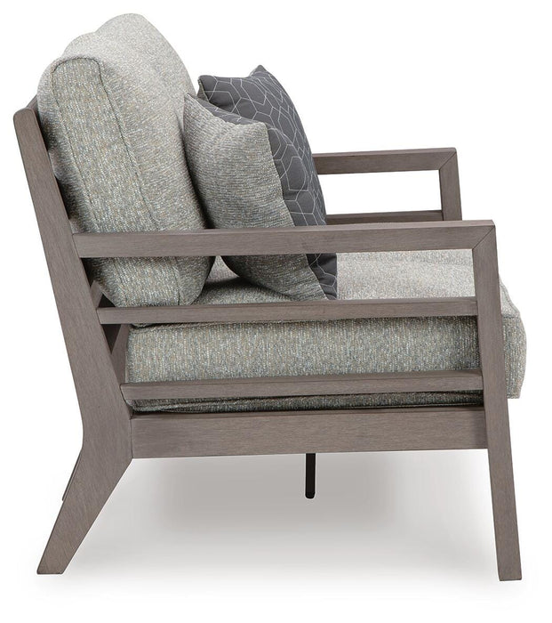 Hillside Barn Outdoor Loveseat with Cushion - US Furniture & Mattress (Waterbury,CT)*
