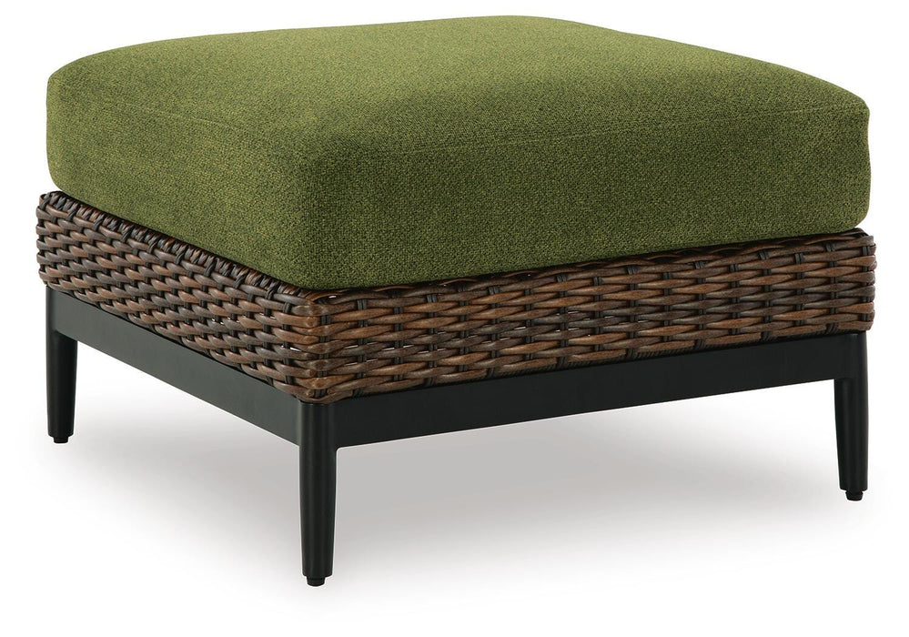 Horizon Hall Outdoor Ottoman with Cushion - US Furniture & Mattress (Waterbury,CT)*