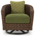 Horizon Hall Outdoor Swivel Lounge Chair with Cushion - US Furniture & Mattress (Waterbury,CT)*