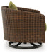 Horizon Hall Outdoor Swivel Lounge Chair with Cushion - US Furniture & Mattress (Waterbury,CT)*