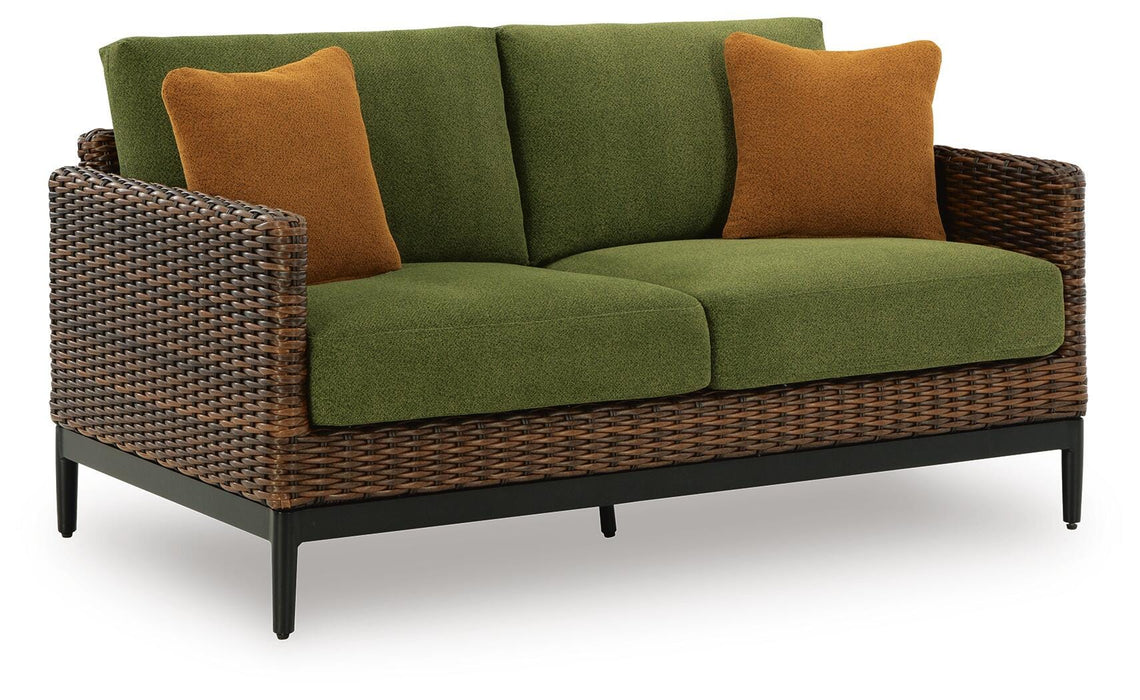 Horizon Hall Outdoor Loveseat with Cushion - US Furniture & Mattress (Waterbury,CT)*