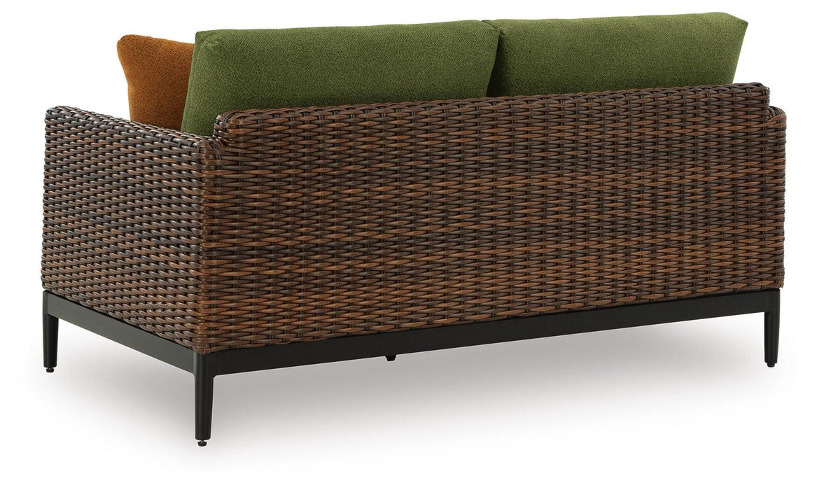 Horizon Hall Outdoor Loveseat with Cushion - US Furniture & Mattress (Waterbury,CT)*