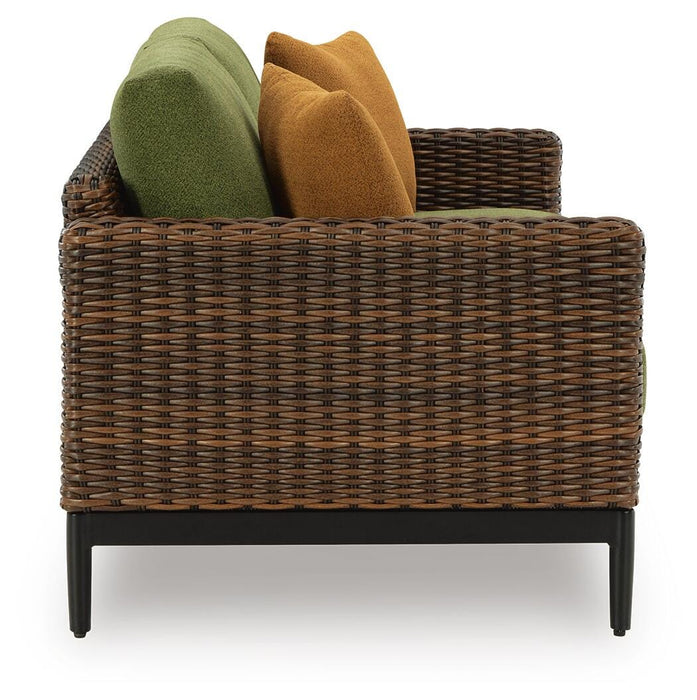 Horizon Hall Outdoor Loveseat with Cushion - US Furniture & Mattress (Waterbury,CT)*