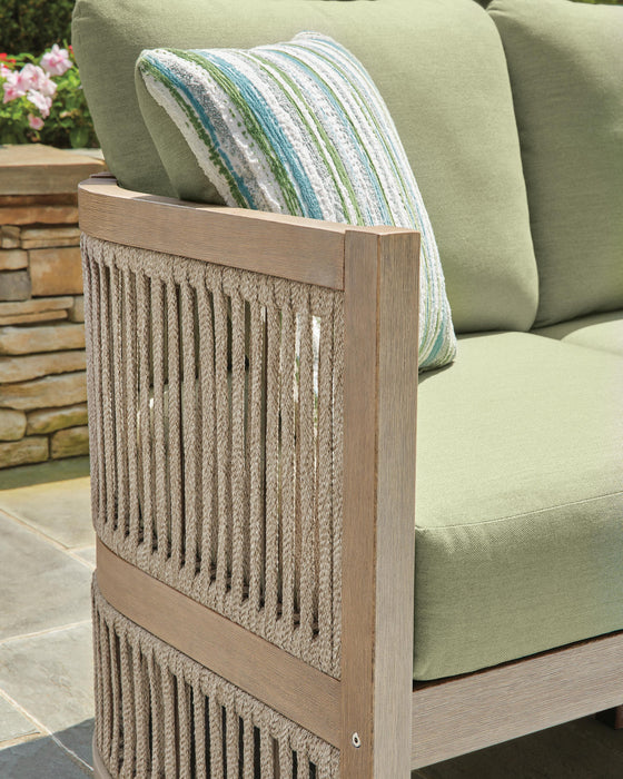 Serena Shores Outdoor Sofa with Cushion - US Furniture & Mattress (Waterbury,CT)*