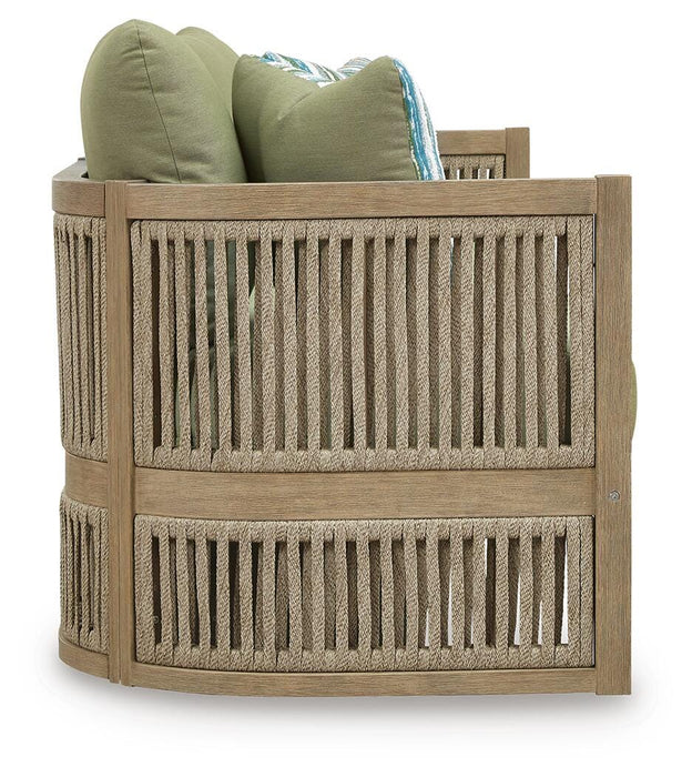 Serena Shores Outdoor Sofa with Cushion - US Furniture & Mattress (Waterbury,CT)*