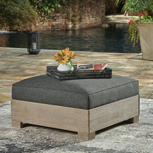 Citrine Park Outdoor Ottoman with Cushion - US Furniture & Mattress (Waterbury,CT)*