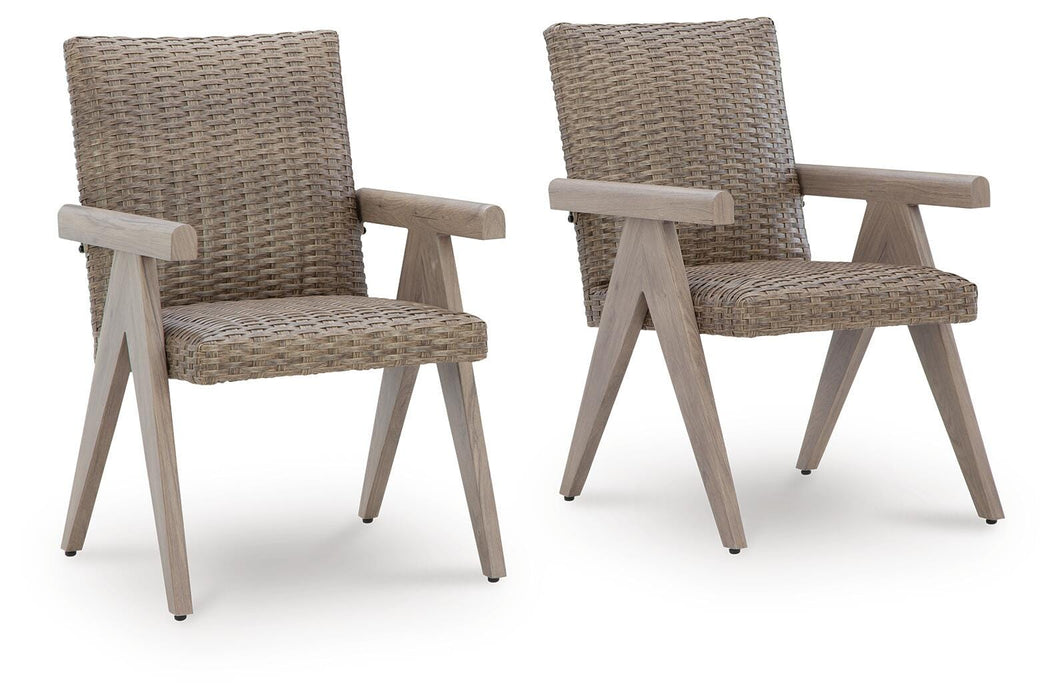 Cliff Trails Outdoor Arm Chair (Set of 2) - US Furniture & Mattress (Waterbury,CT)*