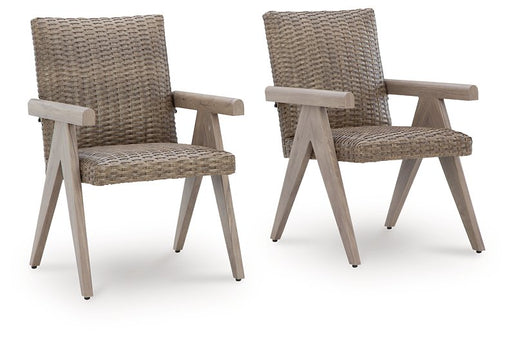Cliff Trails Outdoor Arm Chair (Set of 2) - US Furniture & Mattress (Waterbury,CT)*