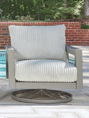 Hurley Park Outdoor Swivel Chair with Cushion - US Furniture & Mattress (Waterbury,CT)*