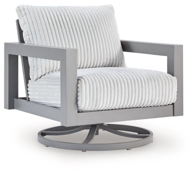 Hurley Park Outdoor Swivel Chair with Cushion - US Furniture & Mattress (Waterbury,CT)*