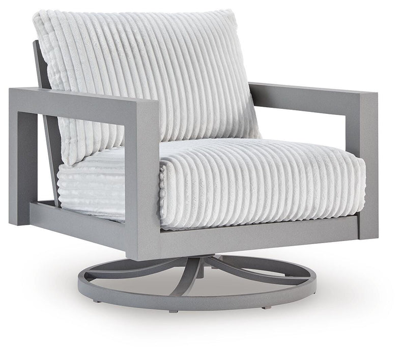 Hurley Park Outdoor Swivel Chair with Cushion - US Furniture & Mattress (Waterbury,CT)*