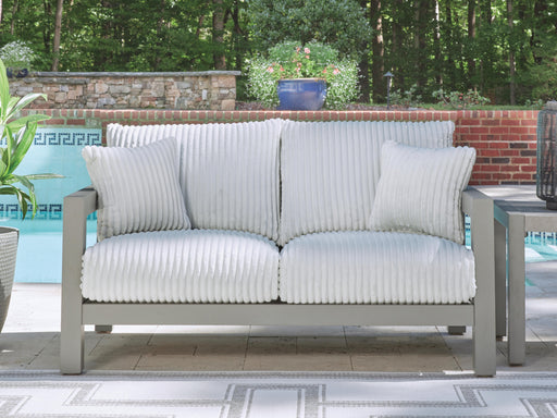 Hurley Park Outdoor Loveseat with Cushion - US Furniture & Mattress (Waterbury,CT)*