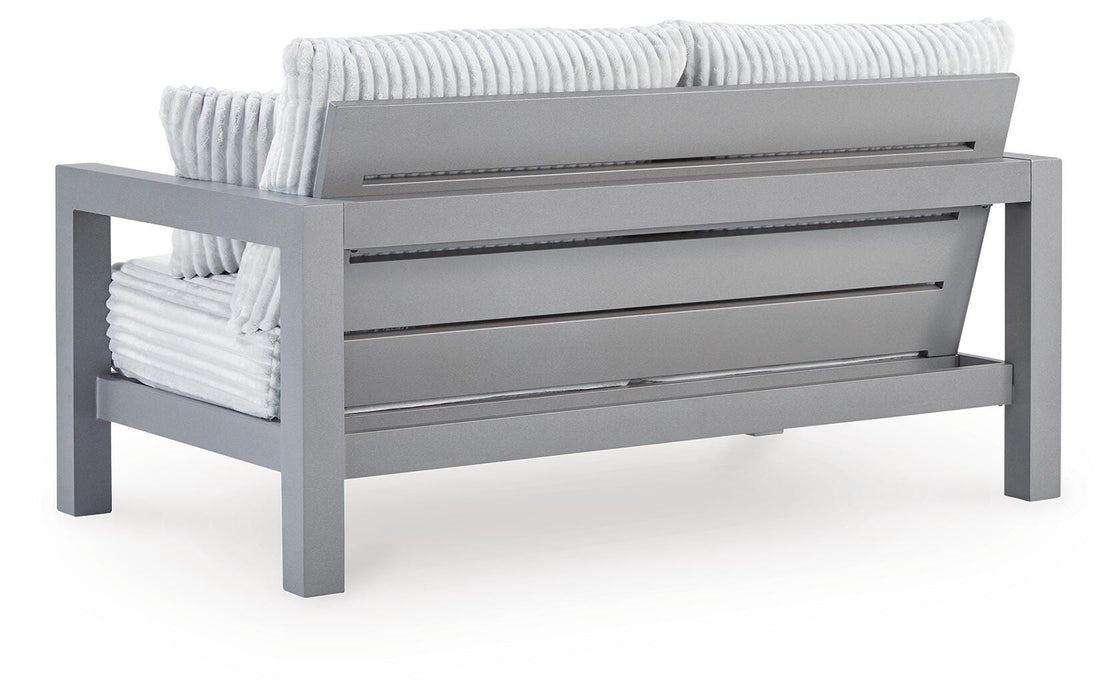 Hurley Park Outdoor Loveseat with Cushion - US Furniture & Mattress (Waterbury,CT)*
