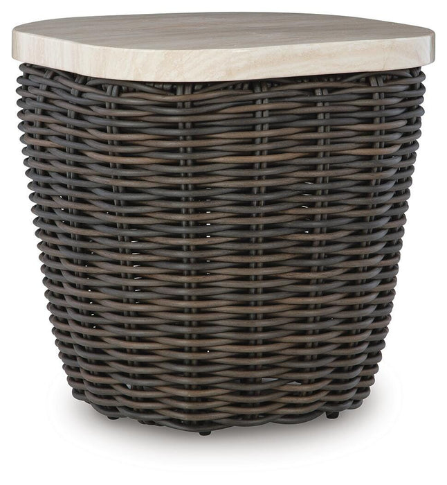 Kimora Outdoor End Table - US Furniture & Mattress (Waterbury,CT)*