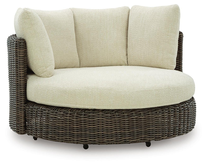 Kimora Outdoor Swivel Lounge Chair with Cushion - US Furniture & Mattress (Waterbury,CT)*