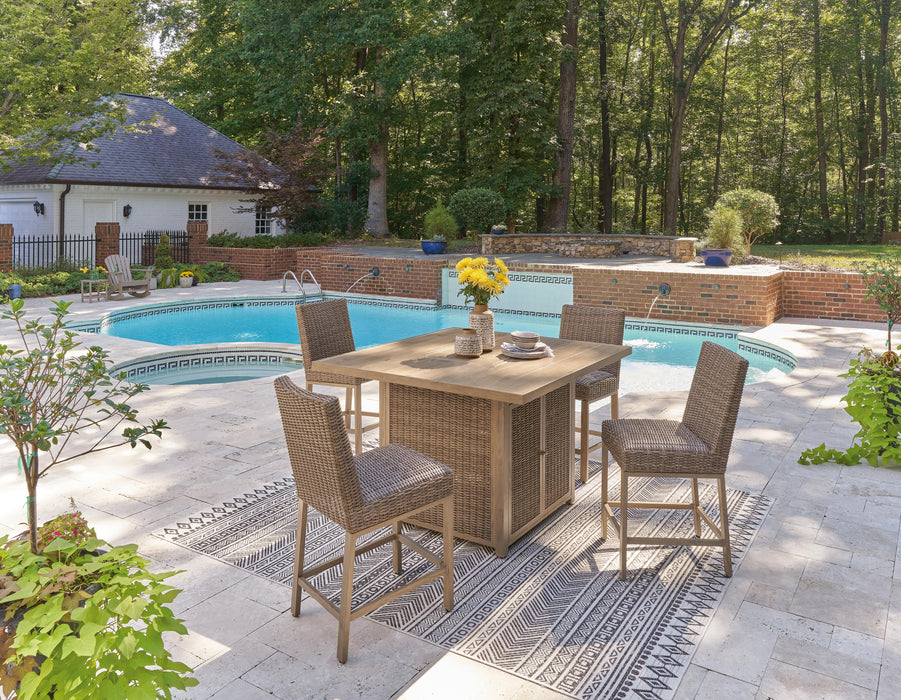 Walton Bridge Outdoor Bar Set - US Furniture & Mattress (Waterbury,CT)*