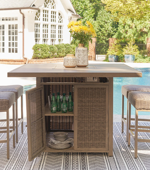 Walton Bridge Outdoor Bar Set - US Furniture & Mattress (Waterbury,CT)*