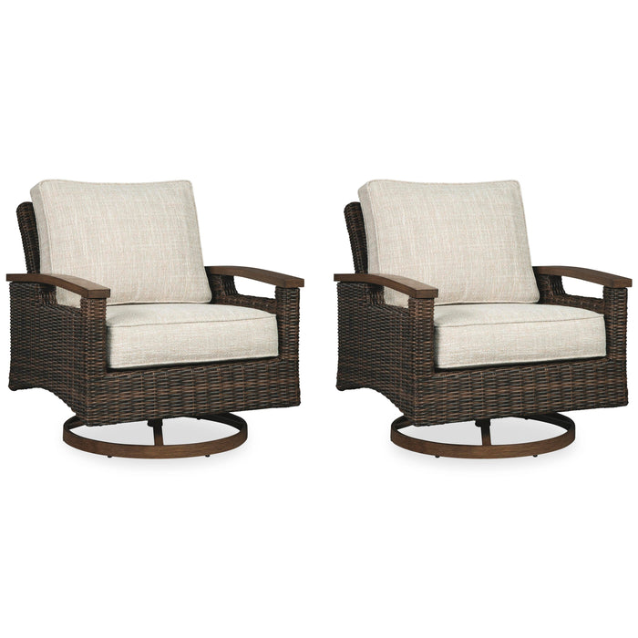 Paradise Trail Outdoor Sofa, Lounge Chairs and Fire Pit Table - US Furniture & Mattress (Waterbury,CT)*