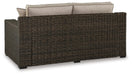 Coastline Bay Outdoor Loveseat with Cushion - US Furniture & Mattress (Waterbury,CT)*