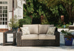 Coastline Bay Outdoor Loveseat with Cushion - US Furniture & Mattress (Waterbury,CT)*