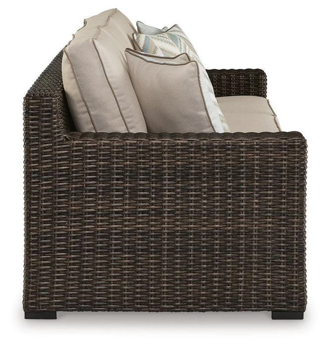 Coastline Bay Outdoor Sofa with Cushion - US Furniture & Mattress (Waterbury,CT)*