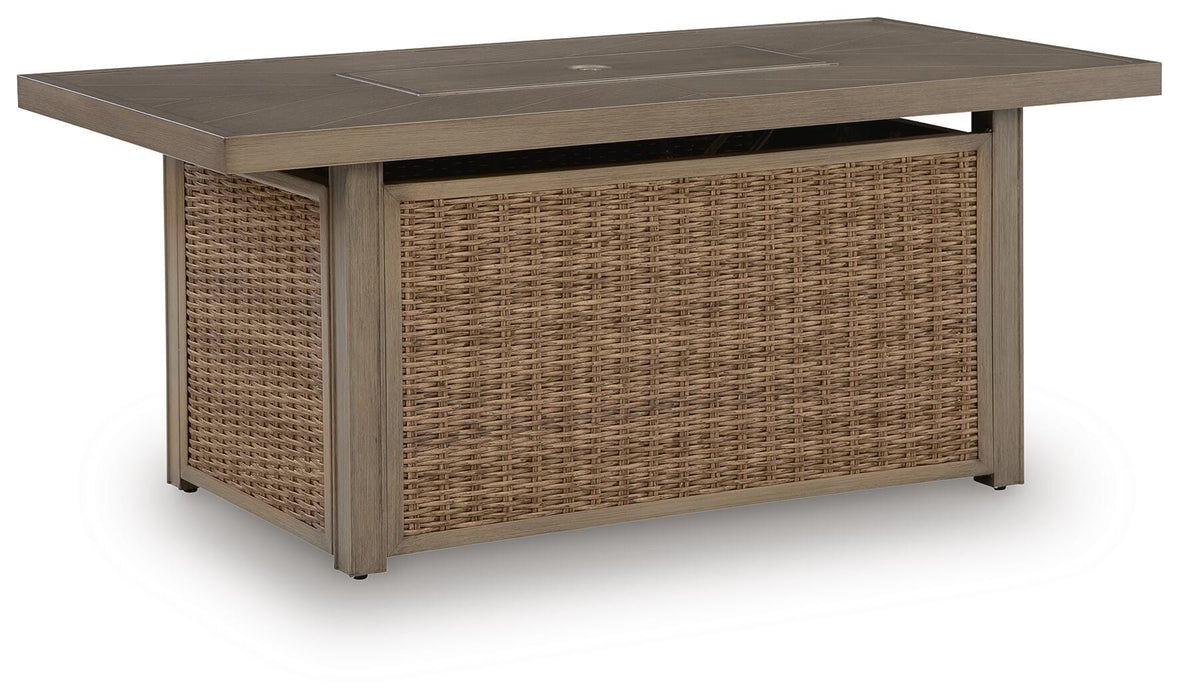 Laguna Heights Outdoor Fire Pit Table - US Furniture & Mattress (Waterbury,CT)*