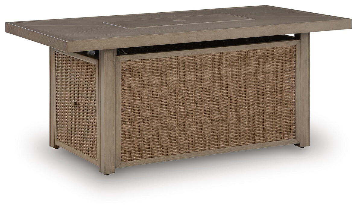Laguna Heights Outdoor Fire Pit Table - US Furniture & Mattress (Waterbury,CT)*