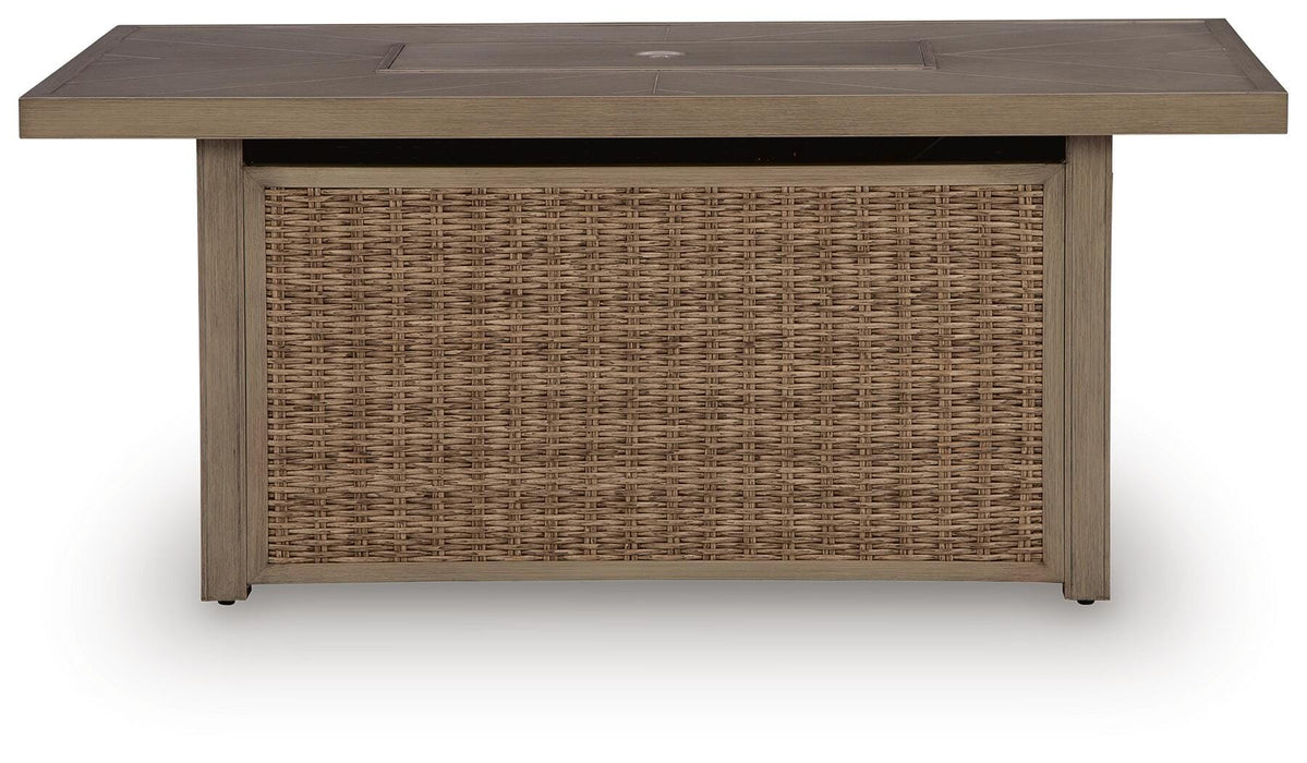 Laguna Heights Outdoor Fire Pit Table - US Furniture & Mattress (Waterbury,CT)*
