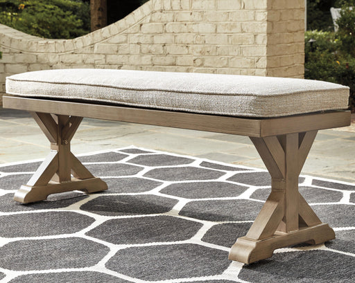 Beachcroft Outdoor Bench with Cushion - US Furniture & Mattress (Waterbury,CT)*