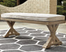 Beachcroft Outdoor Bench with Cushion - US Furniture & Mattress (Waterbury,CT)*