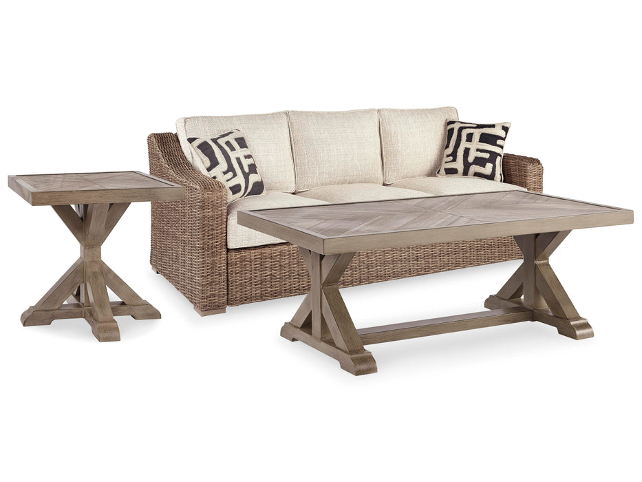Beachcroft Beachcroft Nuvella Sofa with Coffee and End Table - US Furniture & Mattress (Waterbury,CT)*
