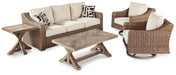 Beachcroft Outdoor Conversation Set - US Furniture & Mattress (Waterbury,CT)*