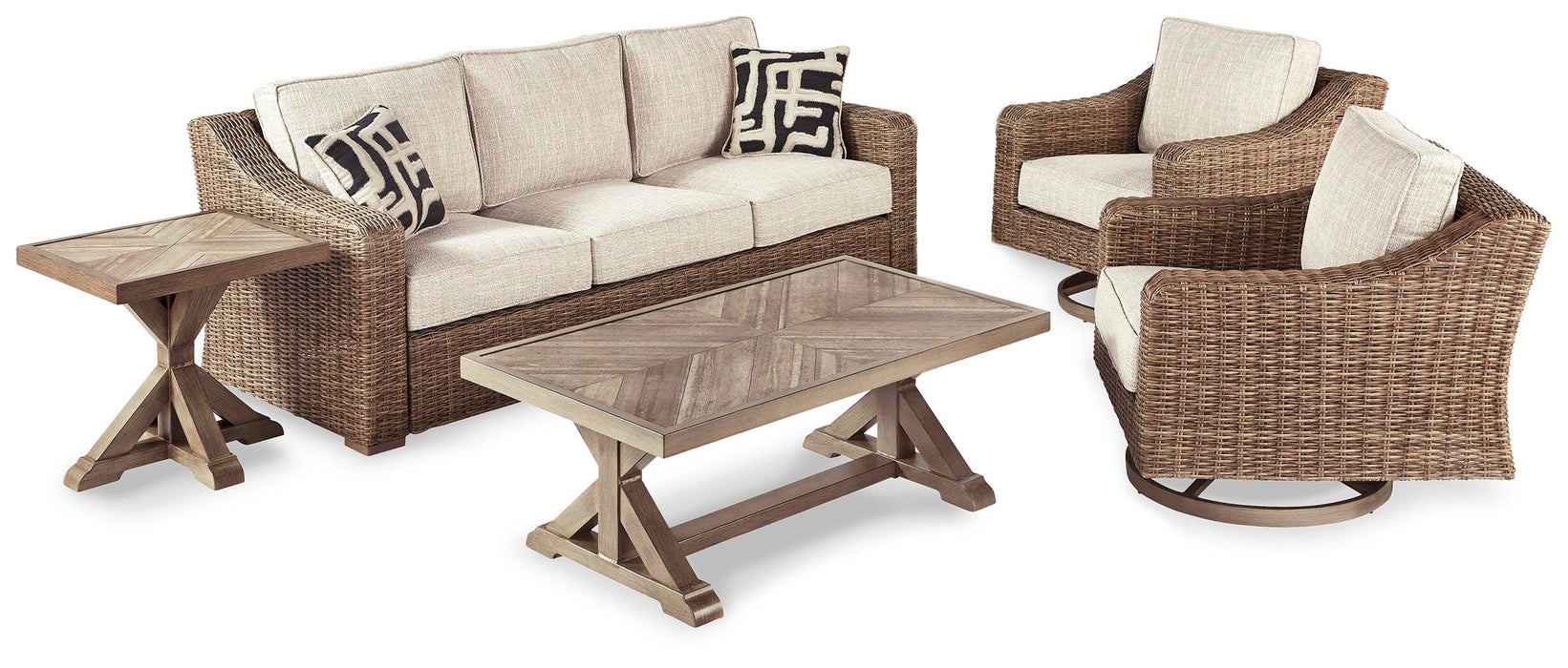 Beachcroft Outdoor Seating Set - US Furniture & Mattress (Waterbury,CT)*