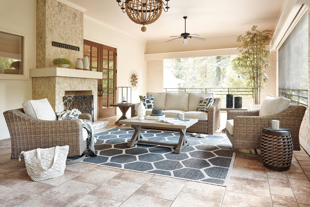Beachcroft Outdoor Conversation Set - US Furniture & Mattress (Waterbury,CT)*
