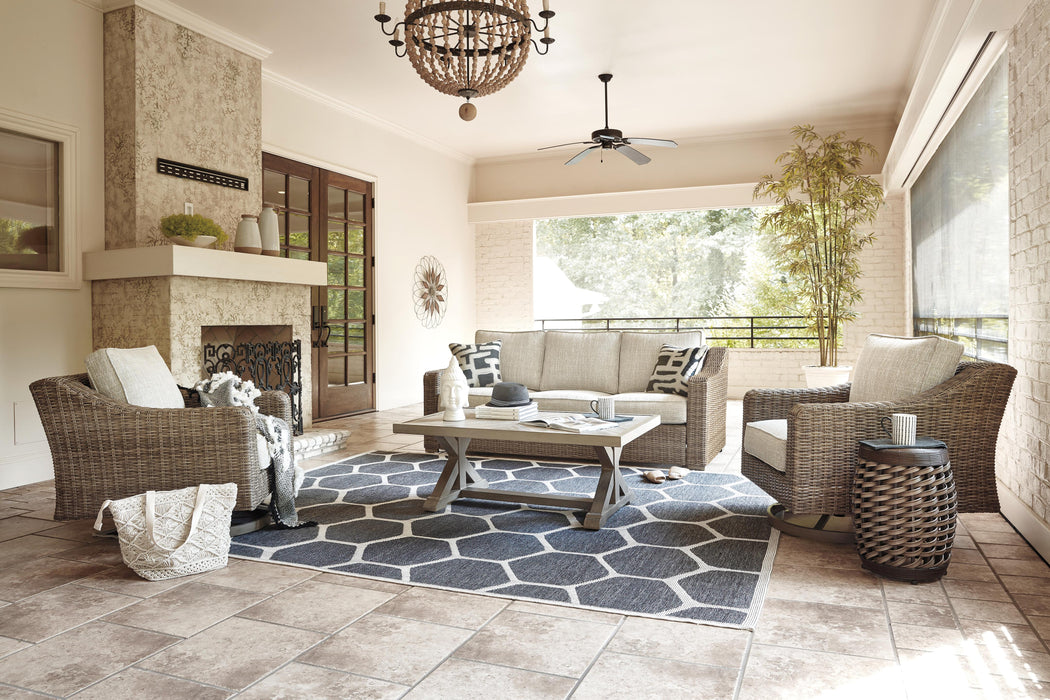 Beachcroft Outdoor Conversation Set - US Furniture & Mattress (Waterbury,CT)*