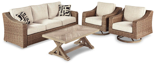 Beachcroft Outdoor Conversation Set - US Furniture & Mattress (Waterbury,CT)*