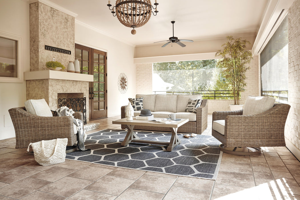 Beachcroft Outdoor Conversation Set - US Furniture & Mattress (Waterbury,CT)*
