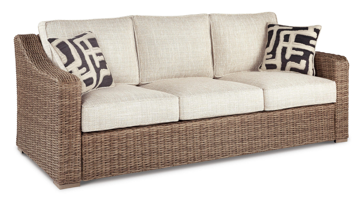 Beachcroft Outdoor Sofa, Lounge Chairs and Fire Pit - US Furniture & Mattress (Waterbury,CT)*