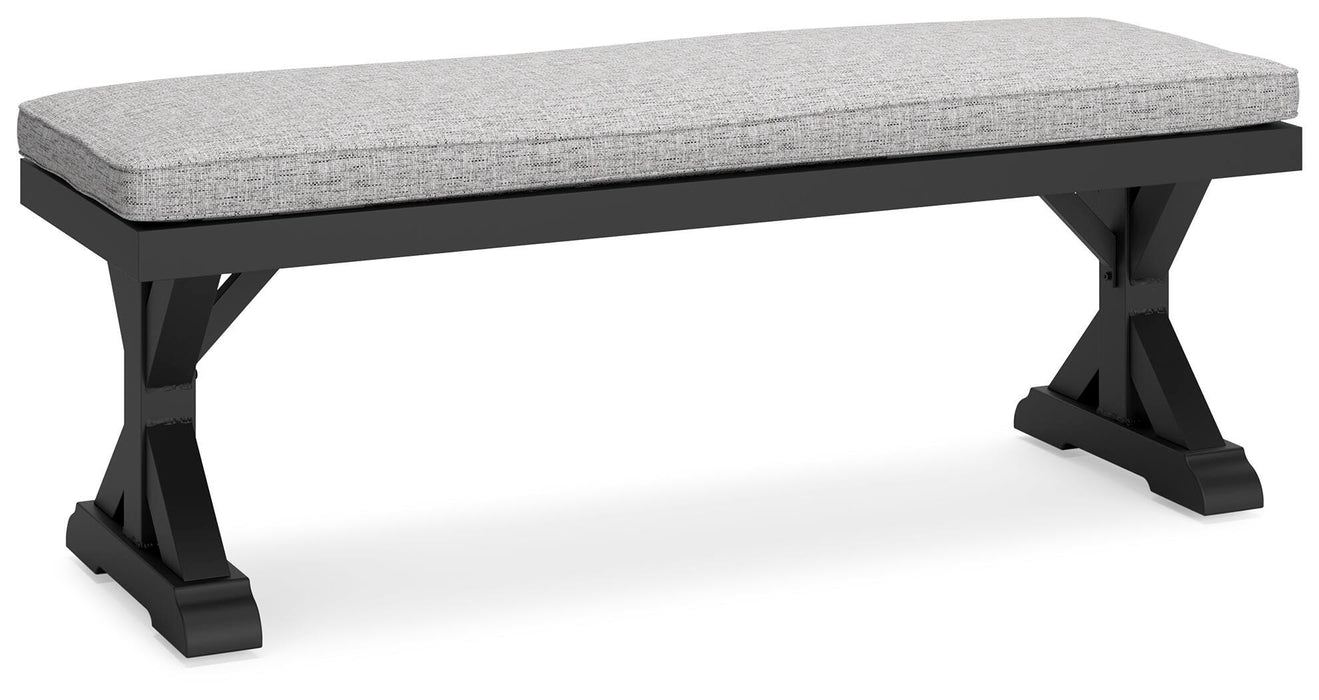 Beachcroft Outdoor Bench with Cushion - US Furniture & Mattress (Waterbury,CT)*