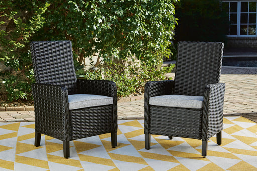 Beachcroft Outdoor Arm Chair with Cushion (Set of 2) - US Furniture & Mattress (Waterbury,CT)*