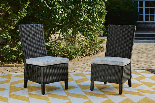 Beachcroft Outdoor Side Chair with Cushion (Set of 2) - US Furniture & Mattress (Waterbury,CT)*