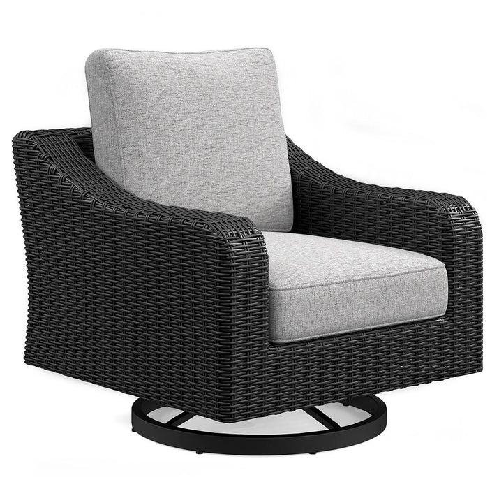Beachcroft Outdoor Swivel Lounge with Cushion - US Furniture & Mattress (Waterbury,CT)*
