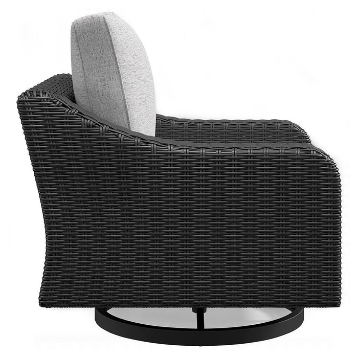 Beachcroft Outdoor Swivel Lounge with Cushion - US Furniture & Mattress (Waterbury,CT)*